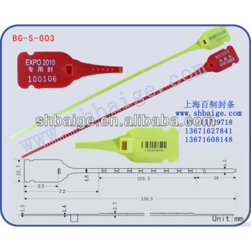 Barcode Plastic SealBG-S-003
